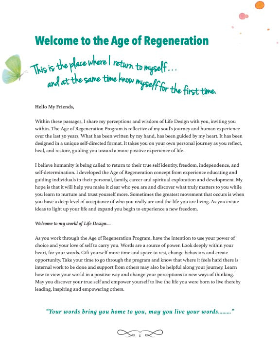 The Age of Regeneration Program: Digital Download (128 Pages)